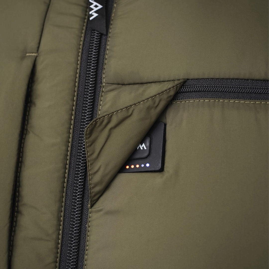 HeatX Wärmeweste Jagd Damen V2 – Olivgrün