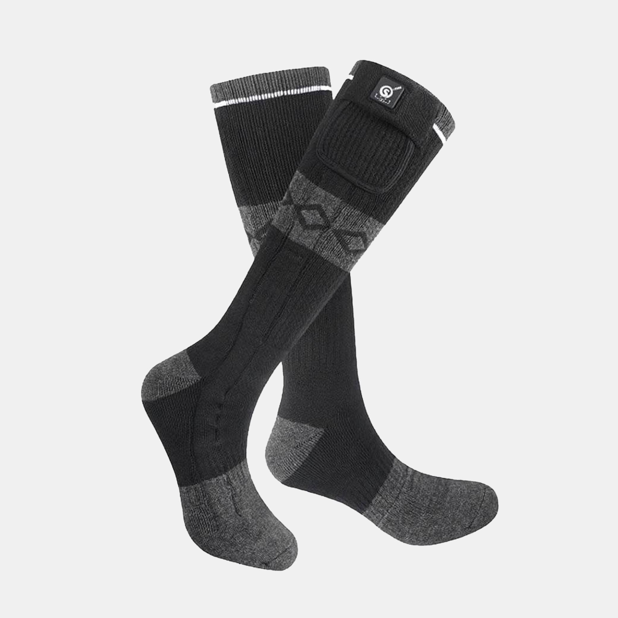 Savior Heat - Beheizte Socken Schwarz Grau