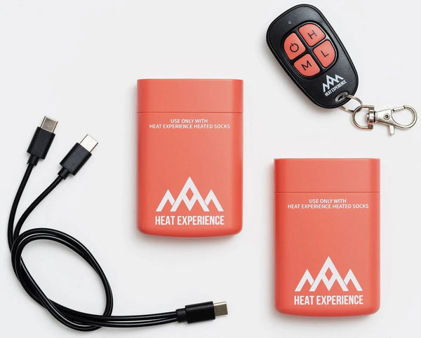 HeatX - Beheizte Socken Everyday Olivgrün mit Batterie