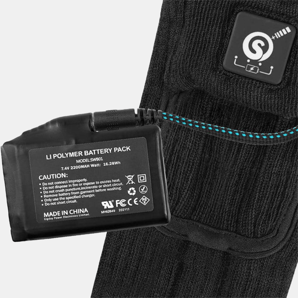 Savior Heat - Beheizte Socken Snowboard Schwarz